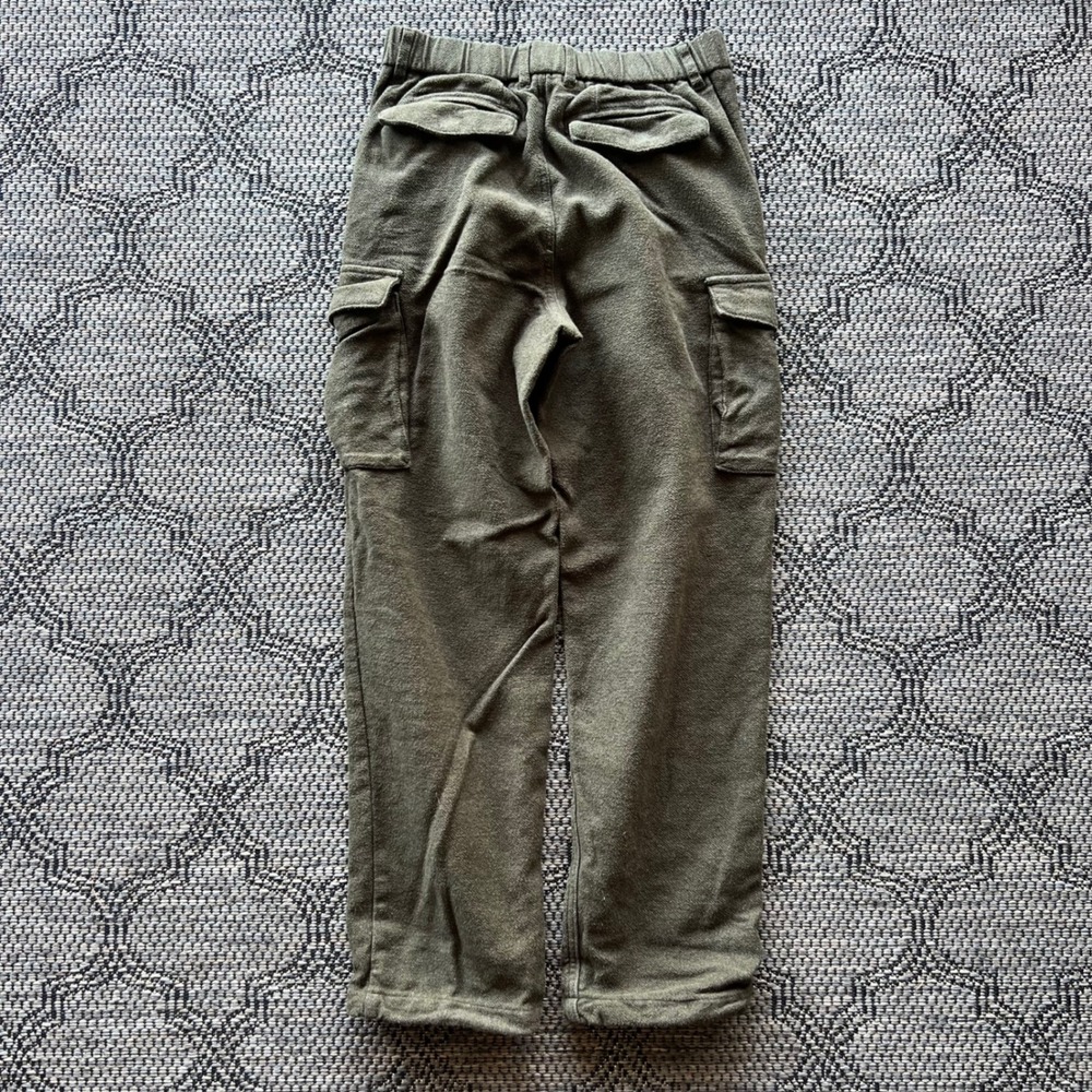 Roots Pants Mens 30 Olive Green Cargo Organic Cotton Utility Gorpcore Trousers - Picture 2 of 7